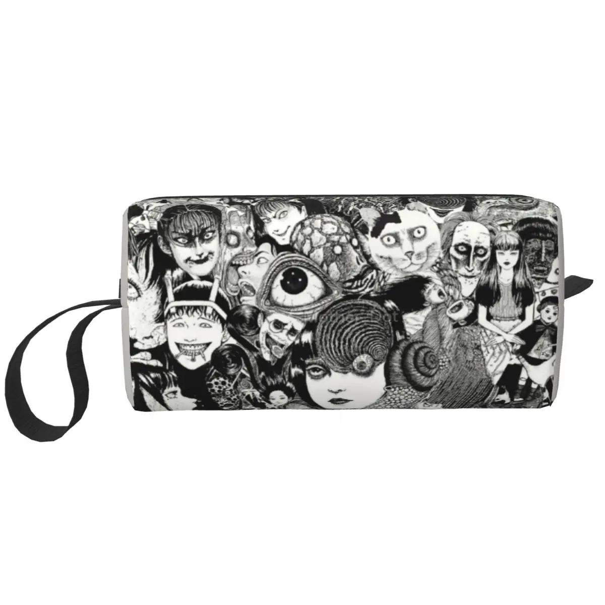 

Fashion Junji Ito Travel Toiletry Bag for Women Horror Manga Makeup Cosmetic Organizer Beauty Storage Dopp Kit