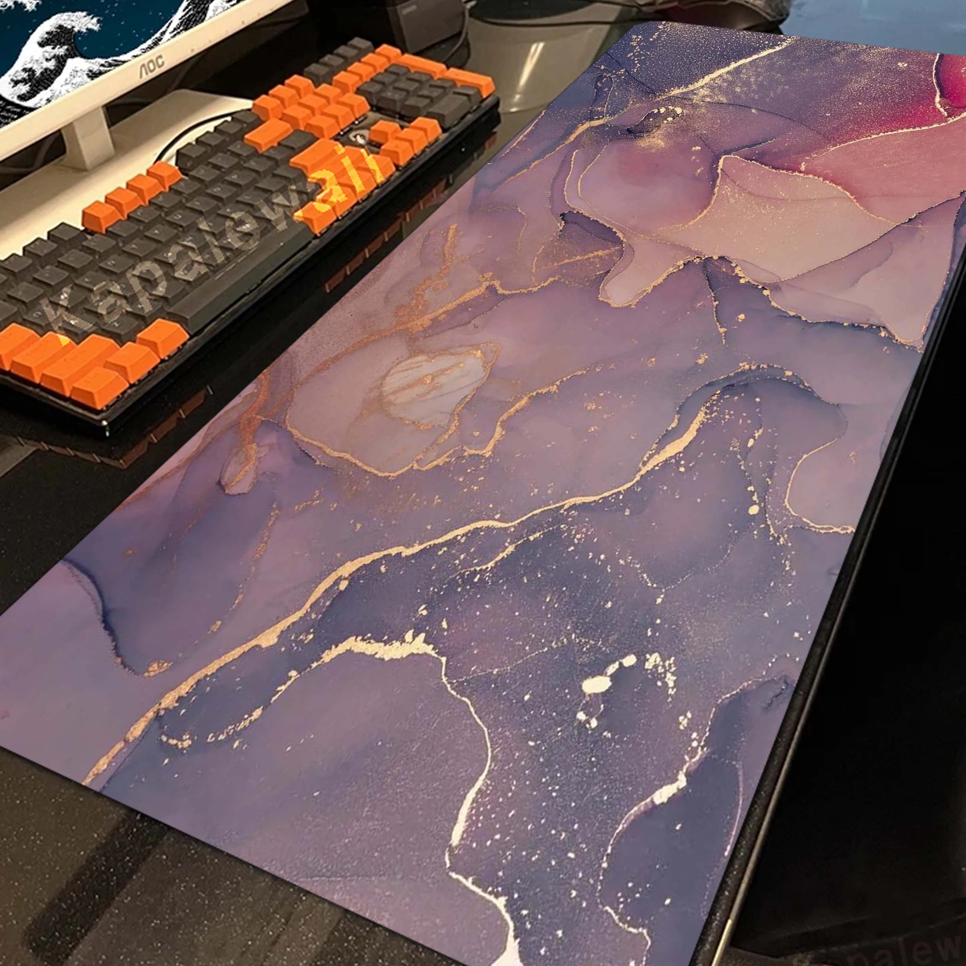 

Marbling Pattern Gamer Mousepad Pc Gamer Gaming Mouse Pad Computer Keyboard Pads Mouse Mat XXXL Desk Mat Office Mouse Pad