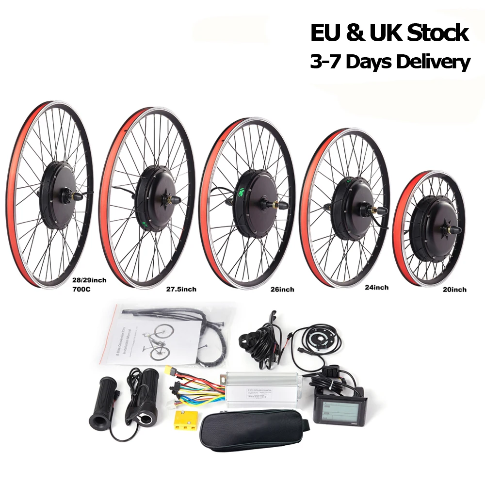 Conversion Kit 26 Front Wheel Motor Bicycle Hub 250w1500w 36/48v Electric Bike Aliexpress