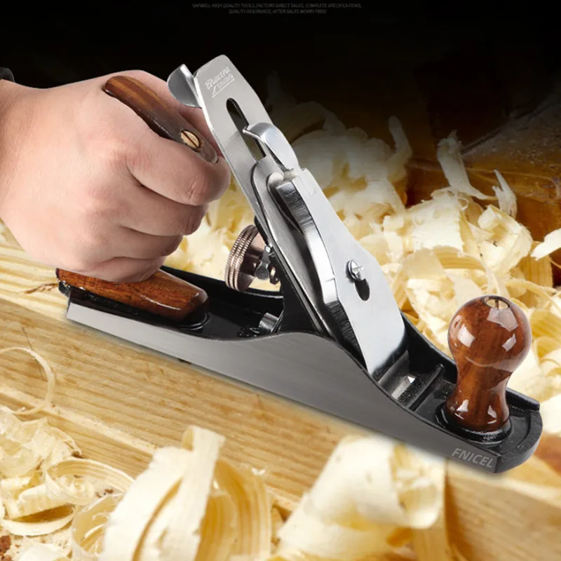 Woodworking Hand Tools Wood Trimming Tool Adjustable Universal Bench Hand Plane with 51mm Blade Carpenter Planer for Precision Woodworking