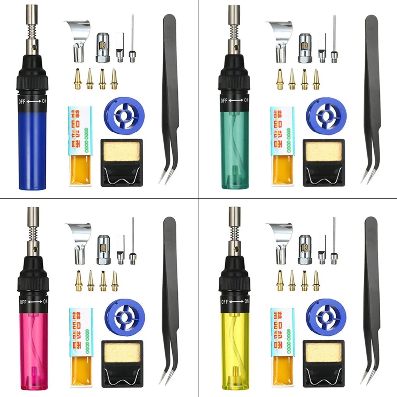 

Professtional Gas Soldering Iron Electronics Soldering Iron Tip Tweezers Rosin