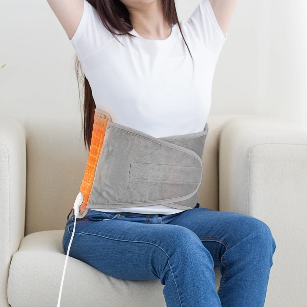 Heated Abdomen Belt Heating Lumbar Pads Waist Stomach Warmer Electric Uterus Leg