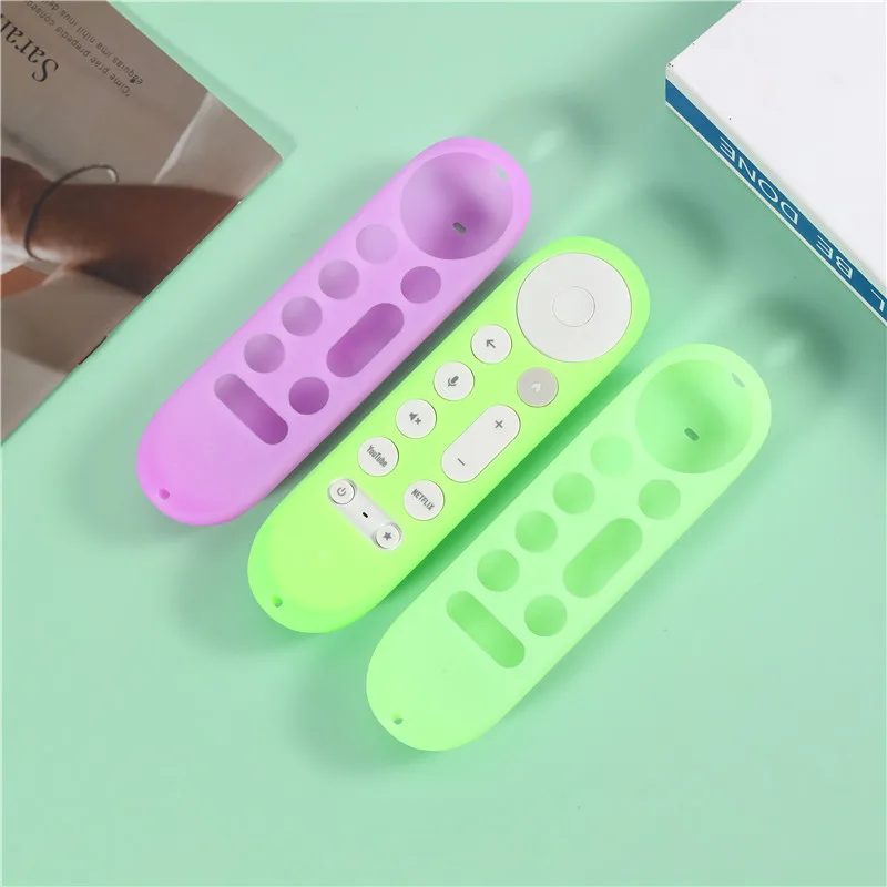 Silicone Remote Controller Cases Protective Covers for Google TV Streamer 4K TV for Google GY3LE Remote Controller