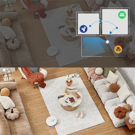 Roborock S8,Aspirateur Robot Blanc PreciSense® LiDAR Navigation Brosse DuoRoller Cartographie 3D Puissance 6000pa Système VibraRise®(Mise à Niveau Du S7)- S8 17 1