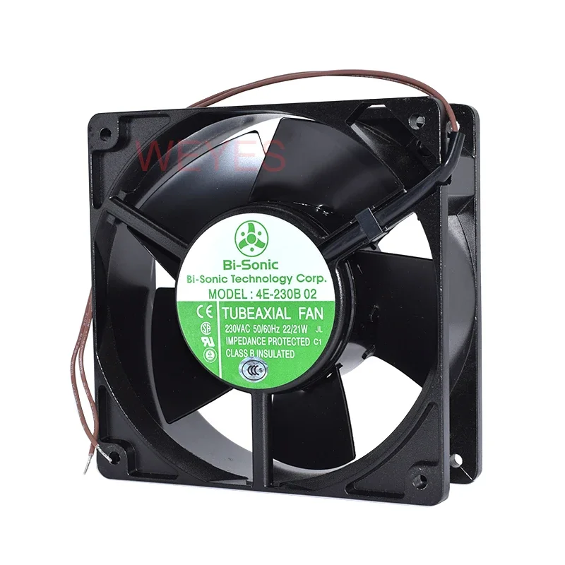 para Bi-sonic Metal Cheio de Alta Temperatura Resistente à Umidade 12038 ac 220v Ventilador Axial Novo 4e230b 02 230vac 22 21w - Imagem 2