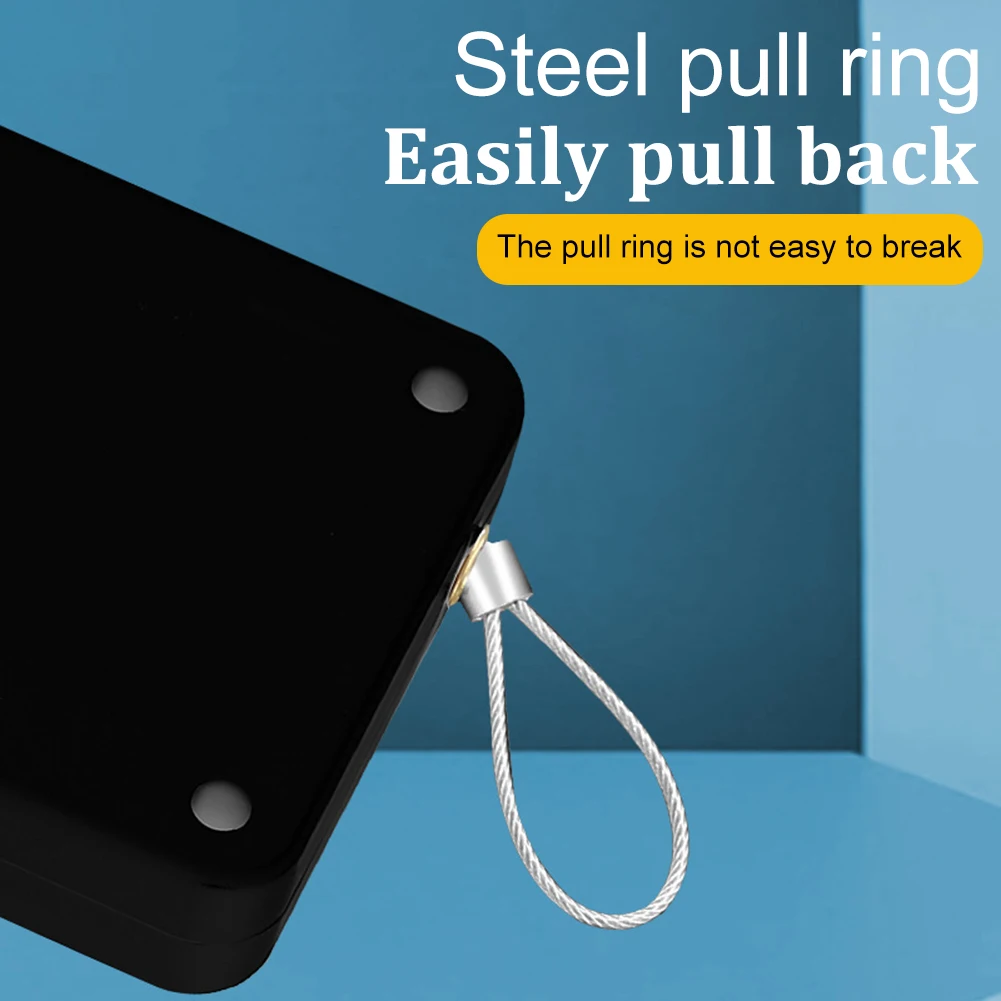 Door Closer Automatic Closing Sliding Latch 500/800/1000g Pull Punch-free for Sliding Mesh Closer Closed for Refrigerator