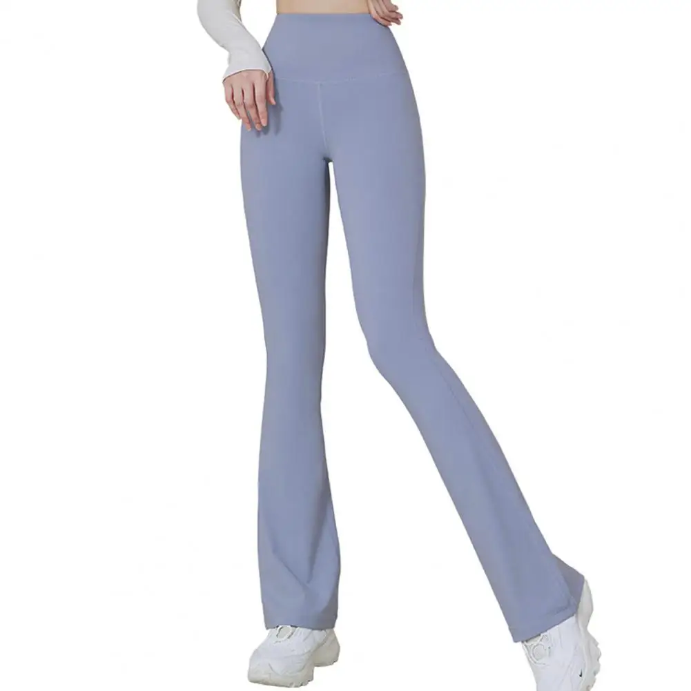 

Women Flared Pants High Waist Slim Pants Fitness Trousers roupas feminina