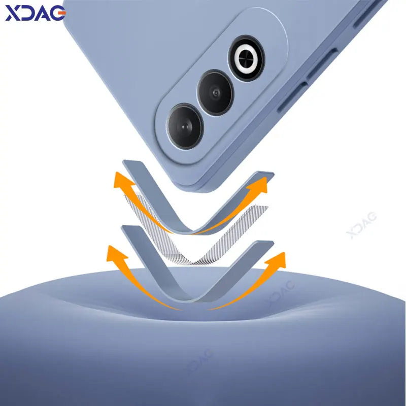 Premium Liquid Silicone Shockproof Back Cover - Luxury Soft 360° Protector Shell