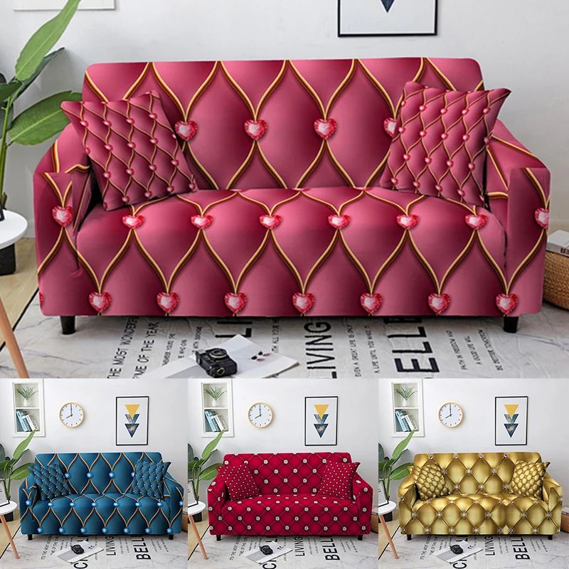 

Geometric Elastic Sofa Covers for Living Room Couch Cover Stretch Sectional Slipcover Furniture Cover Protector Home Decoration