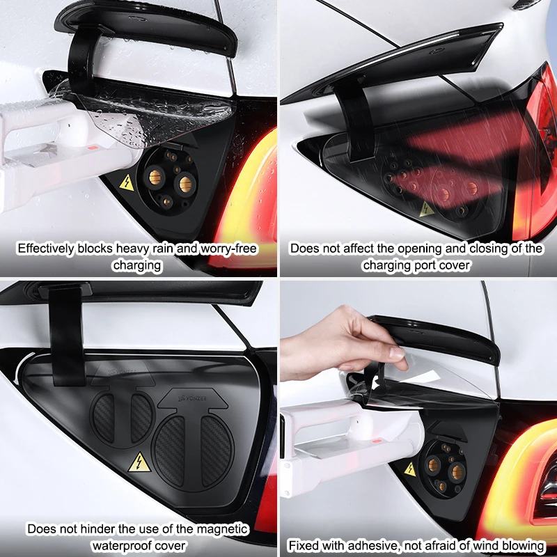 [MC]모델 3 Y 하이랜드 주니퍼 2021-2025용 충전 포트 커버 야외 방수 보호 방진 커버 액세서리