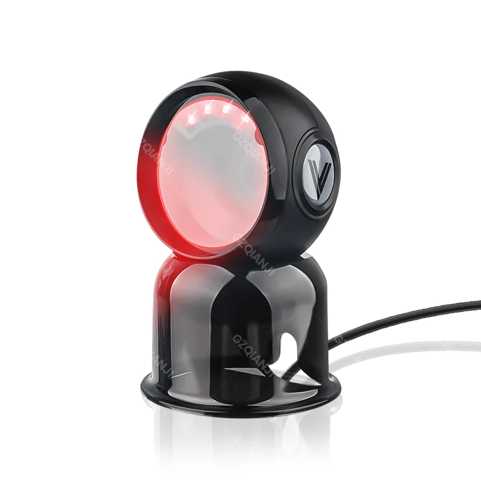 Desktop 1D 2D Barcode Scanner Supermarket Usb QR Code Reader with Automatic Sensing Data Matrix Cigarette Reading GZQIANJI