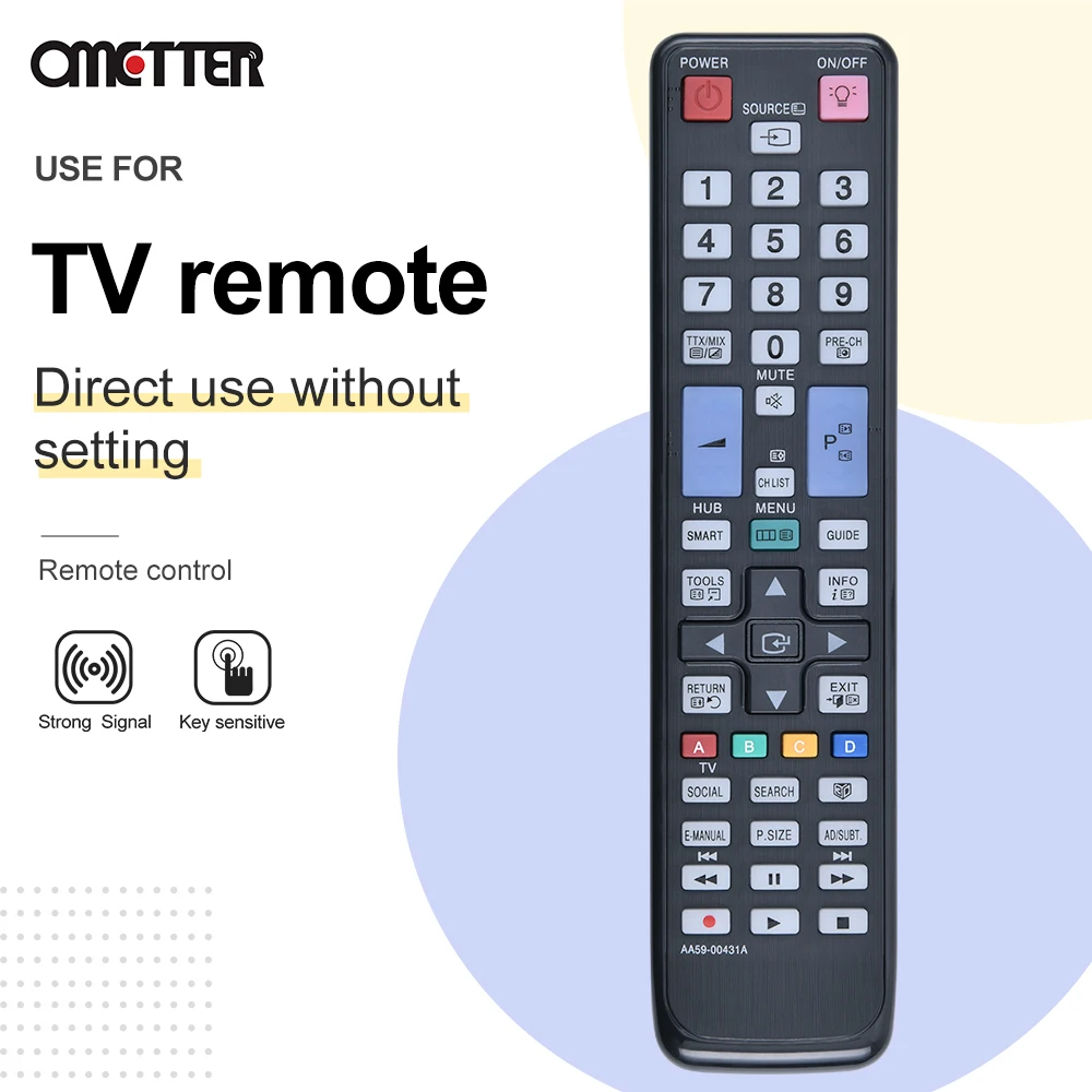 Подходит для пульта дистанционного управления Samsung Smart TV AA59-00431A PS51D8000 PS64D8000 UE40D7000 UE40D8000