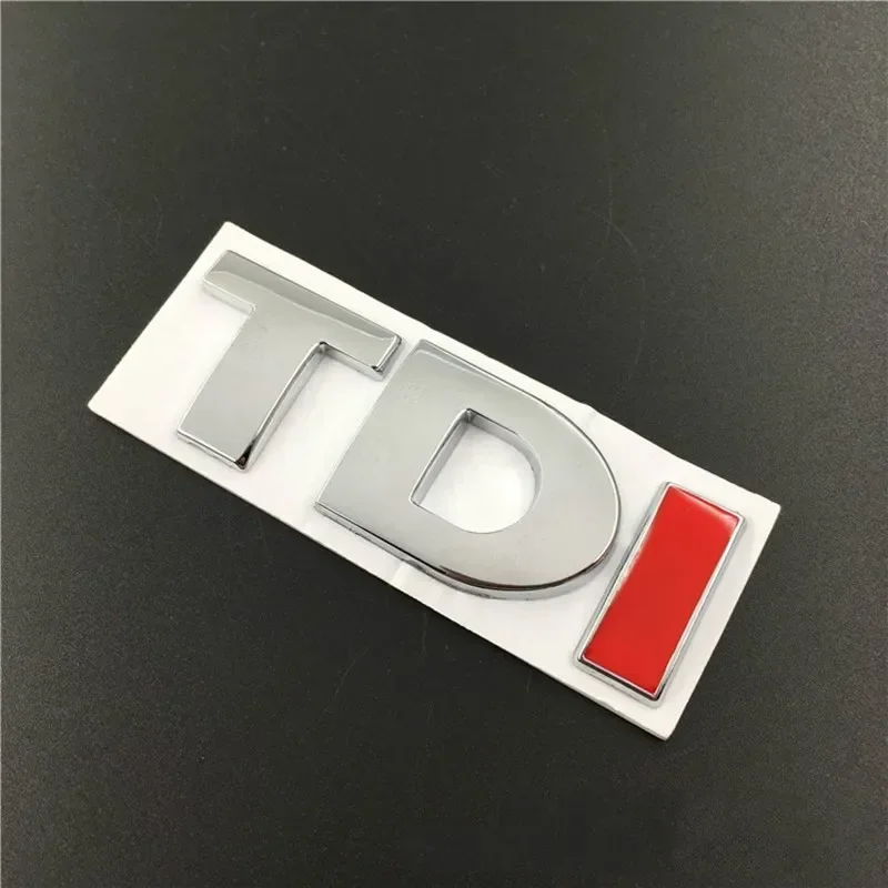 3D 금속 TDI 글자 엠블럼 배지 스티커 데칼, VW 골프 4 5 6 7 제타 파사트 MK2 MK4 MK5 MK6 MK7