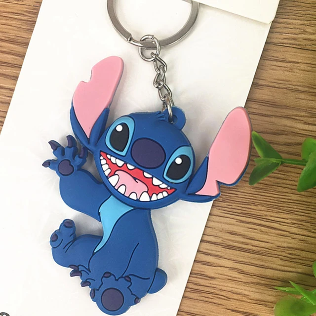 Porte-clés de dessin animé Disney Stitch pour enfants, porte-clés Kawaii  Anime Butter, porte-clés en PVC, porte-clés de voiture, accessoires de sac, cadeau  d'anniversaire pour enfants - AliExpress