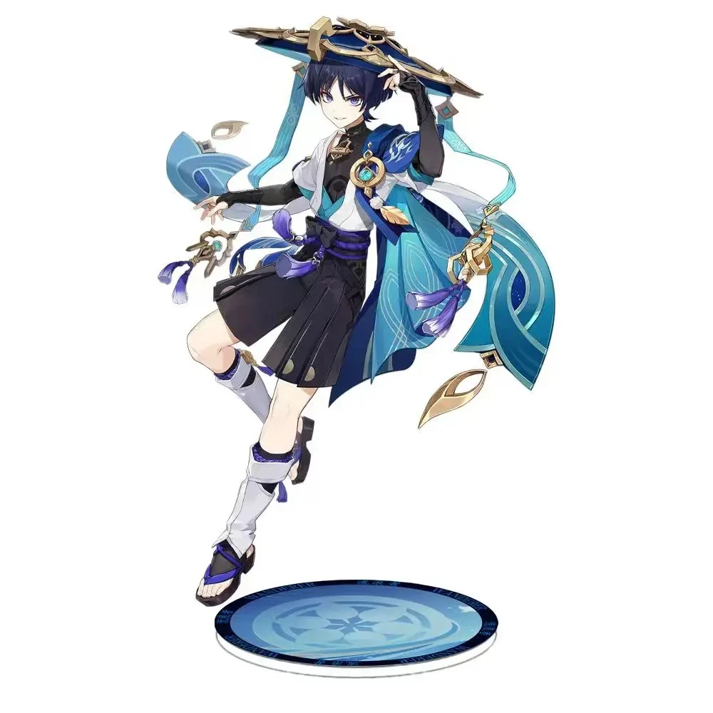 Game Arlecchino Chiori Navia Furina Neuvillette Lyney Genshin Impact Anime Acrylic Stand Model Desk Decor Standing Sign Fen Gift