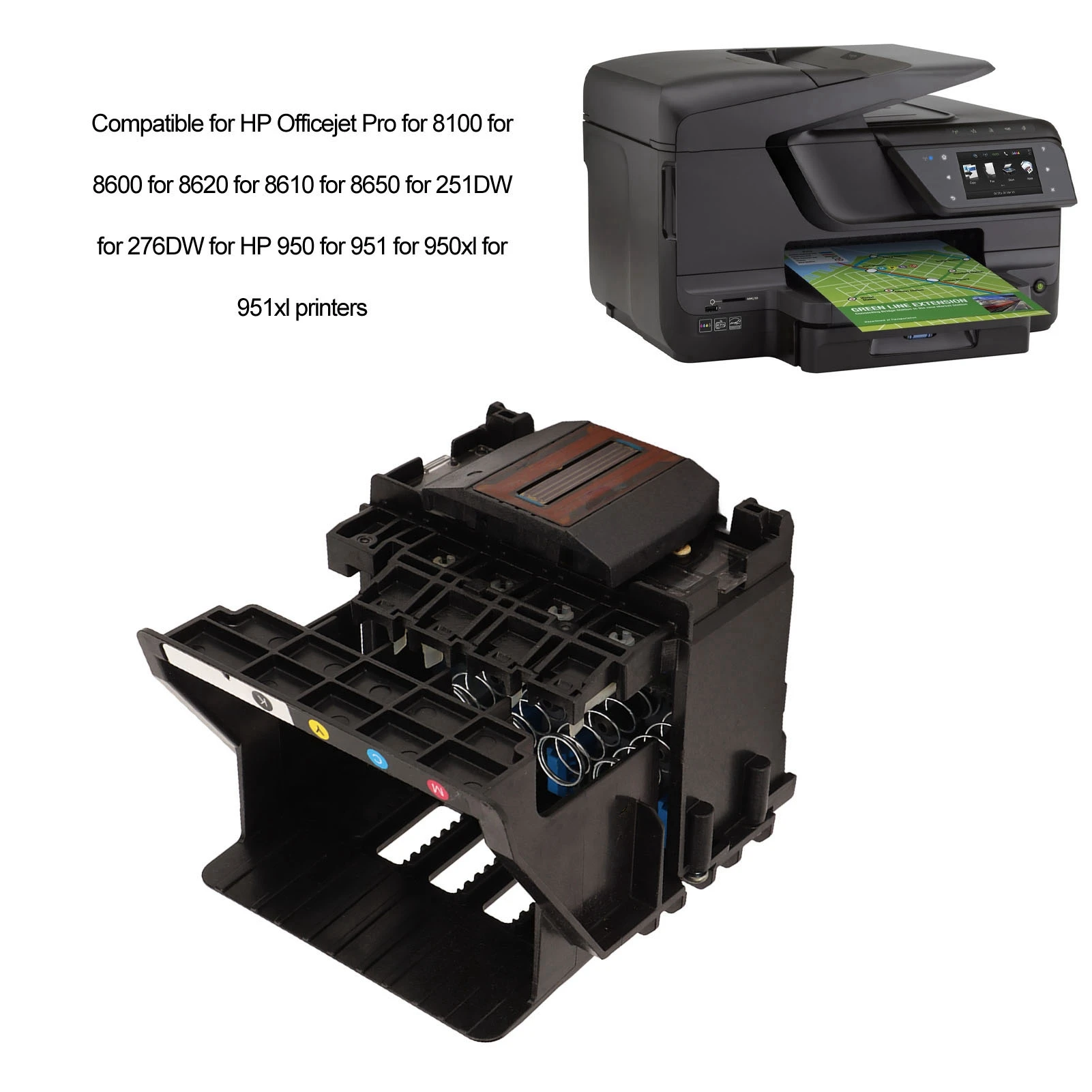 Printhead Replacement Print  Wide Compatible Easy Installation   Convenient Practical ABS Material for 251DW