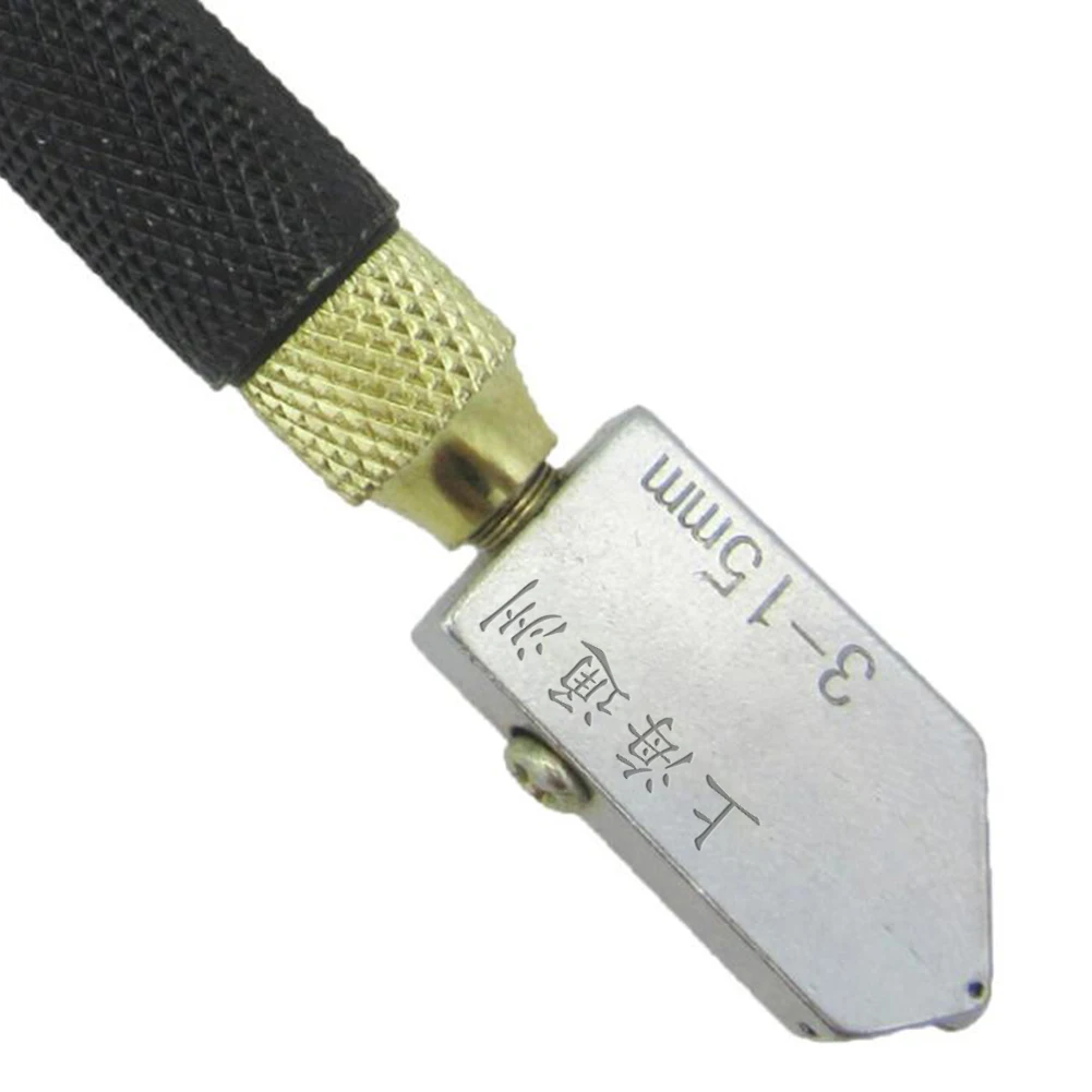 Professional Glass Cutter Diamond Tip Anti-slip Metal Handle 3-15mm Cutting Tool 4