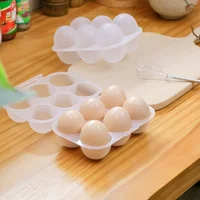 Mini Eggs Holder 6 Eggs Storage Container with Fixed Handle Plastic Eggs Storage Box Outdoor Camping Eggs Carriers 2