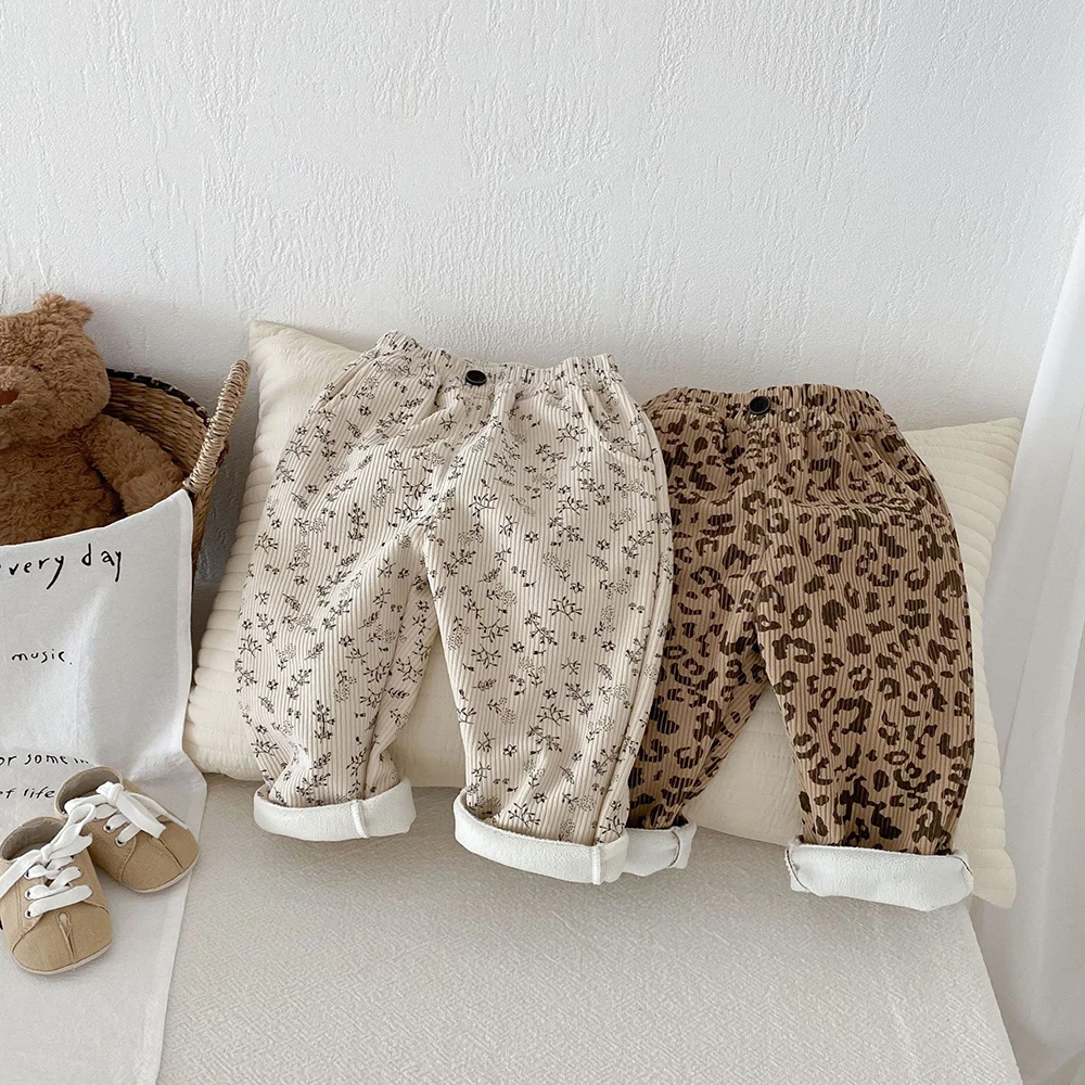 Thick Fleece-Lined Kids Pants 2