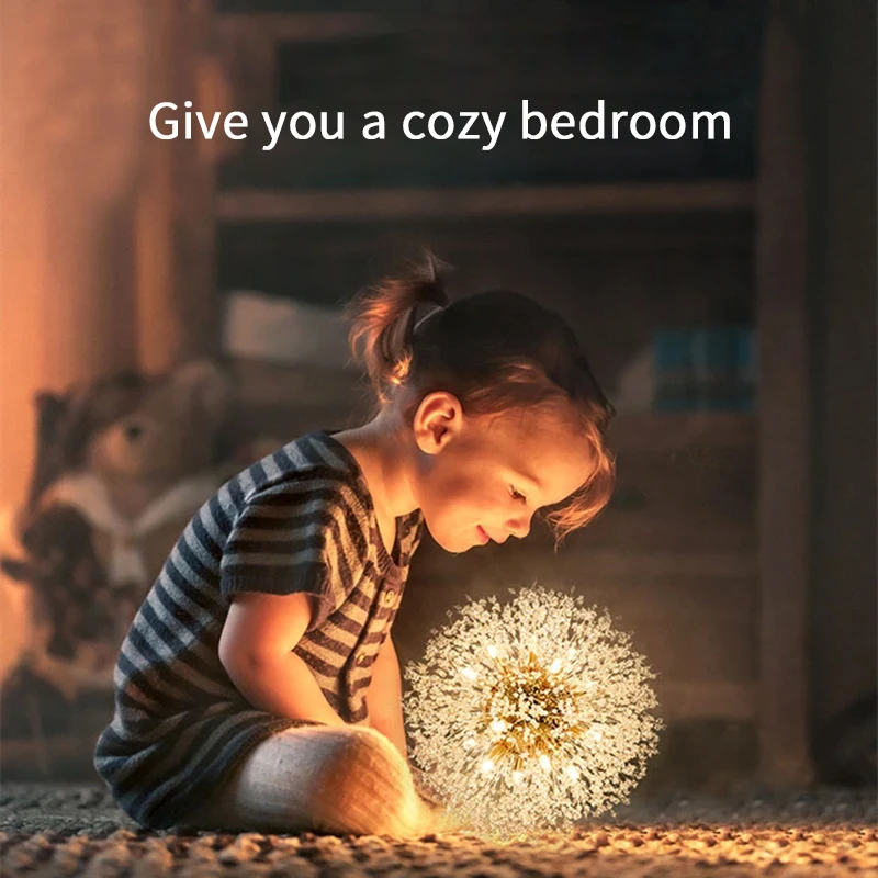 Modern Starry Sky Art Crystal Pendant Indoor Lighting Dandelion Dining Room Living Room Bedroom Bar Art Lighting Fixtures art lighting fixtures