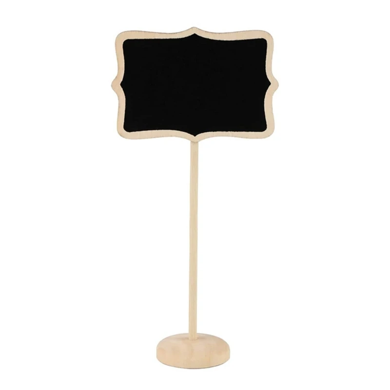 20x/Set Wooden Chalkboard Signs with Easel Stand for Food Labels Table Numbers Office Reminders Party Small Blackboards wooden blackboard wooden chalkboard