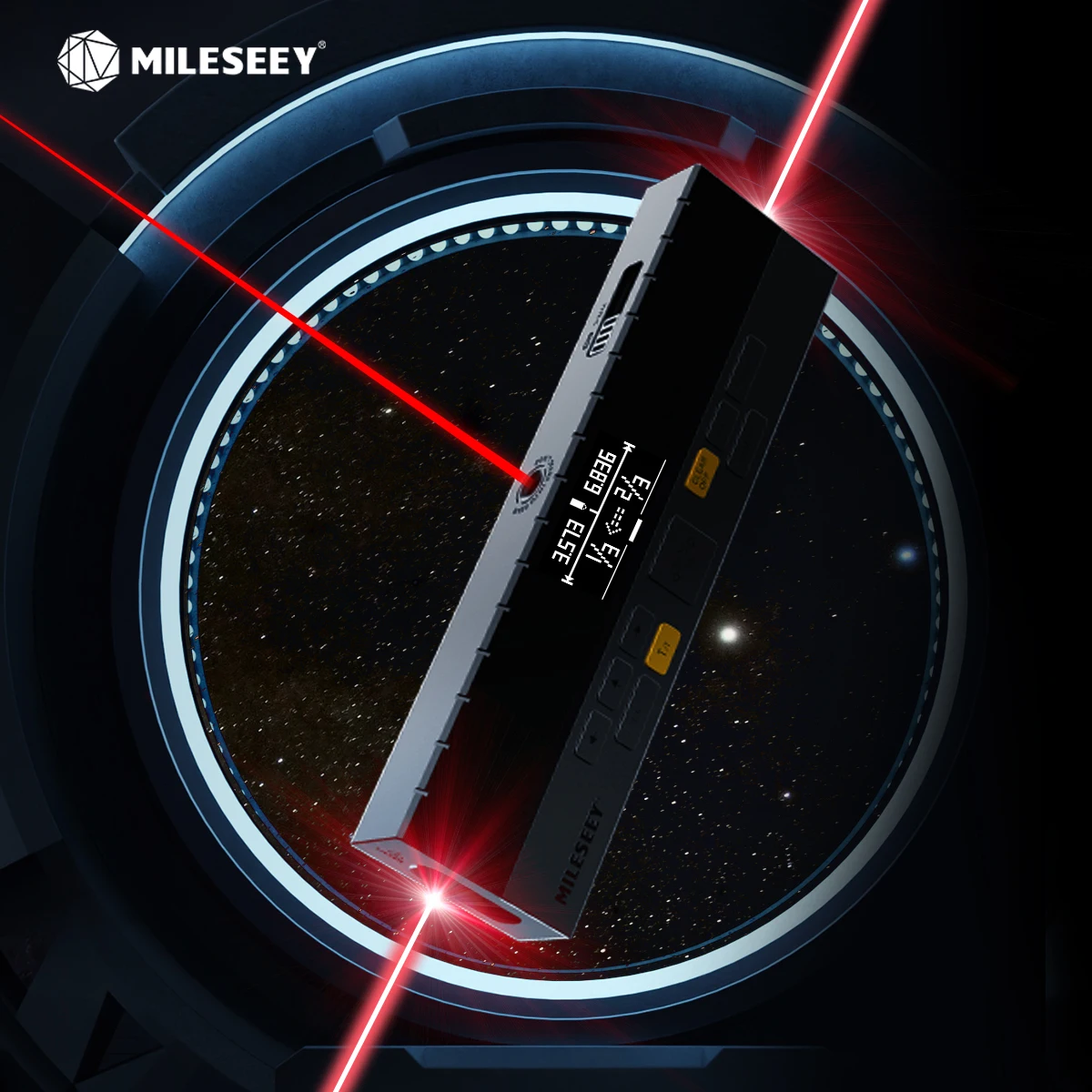 

MILESEEY Bilateral Laser Tape Measure DP20, Laser Rangefinder with Laser Mark Beam, use Patented Co-axial Optics Technology
