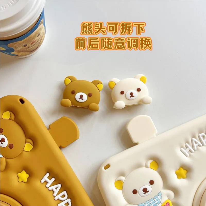 Children's 3D Bear Tablet Case with Pen Slot