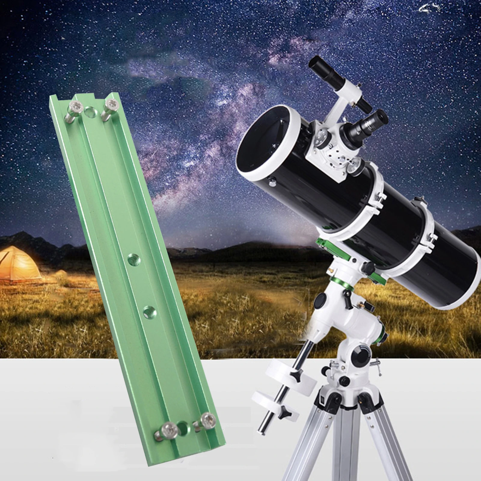 Metal Telescope Dovetail Mounting Plate for Telescope Equatorial Tripod Long Version-210mm