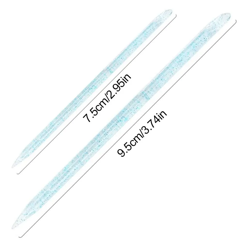 50/100개 재사용 가능 크리스탈 스틱 크리스탈 소재 전문 디자인 큐티클 제거 도구 다기능 큐티클 푸셔