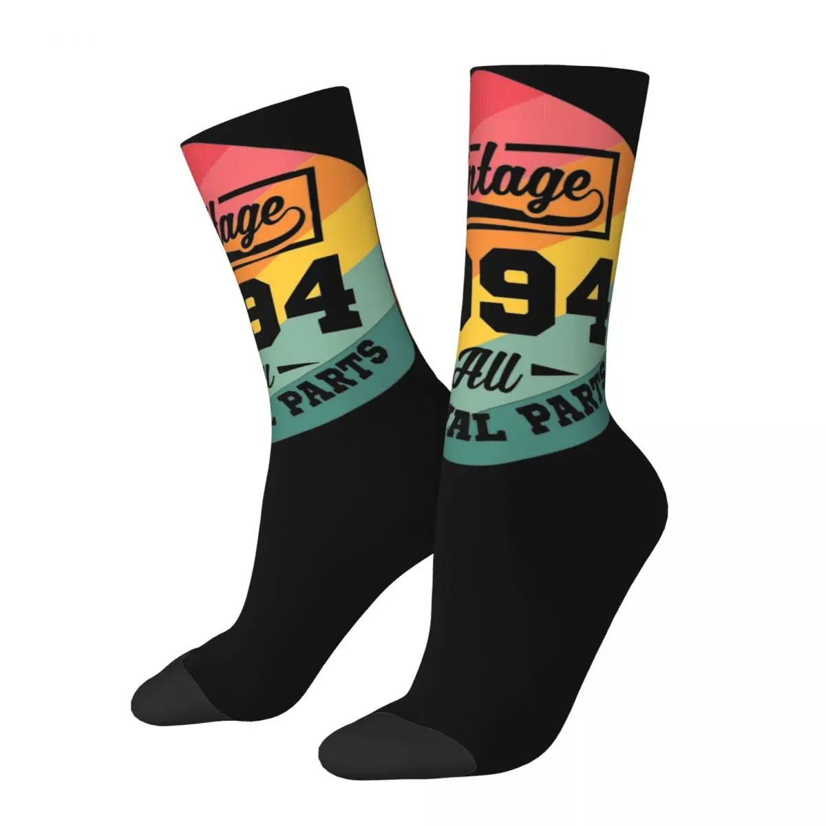 

Happy Funny Men Women Socks Vintage Made In 1994 30th Birthday Gift Merch Soft 30 Years Old Graphic Socks All Season