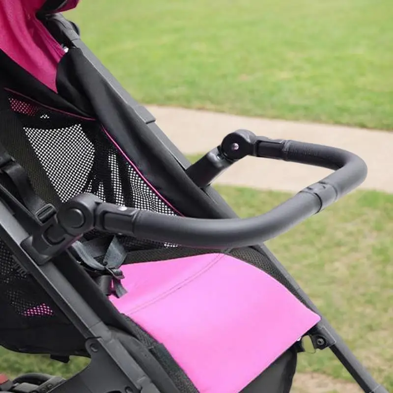 Stroller Bumper Bar Adjustable Angle Replacement Armrest Detachable Stroller Bar Handlebar Crossbar Stroller Accessory