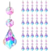 Crystals Wind Chime Prism Sun Catchers Handmade Jewellery Garden Hanging Pendant Rainbow Suncatcher Ornament Garden Decor 5