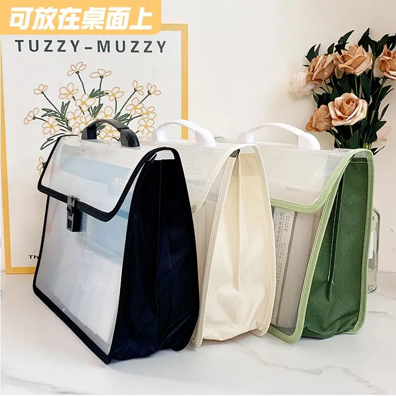 File Bag File Folder A4 Transparent Organ Bag Storage