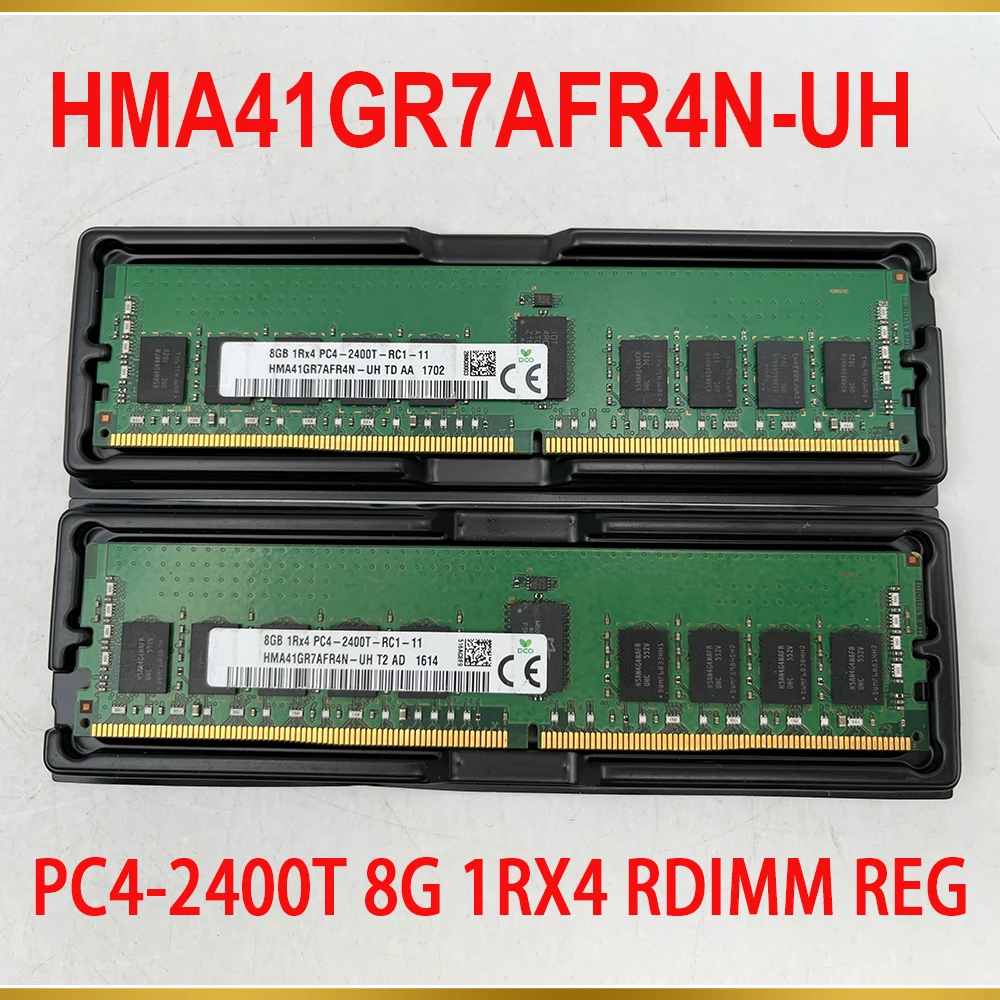 

1 Pcs For SK Hynix RAM PC4-2400T 8G 8GB 1RX4 RDIMM REG Server Memory HMA41GR7AFR4N-UH