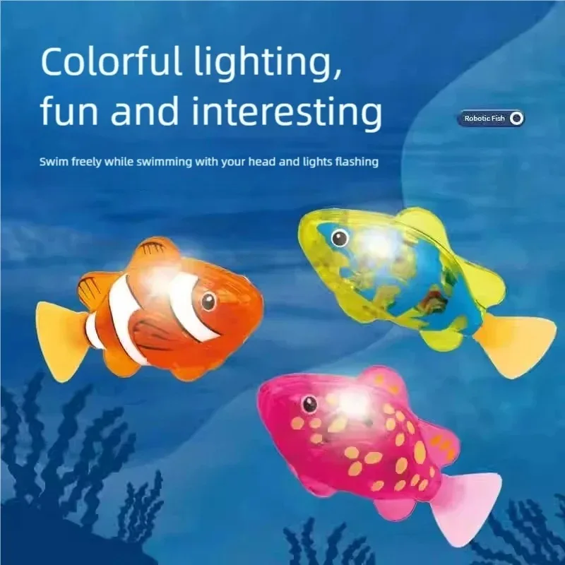 1PC/4PCS 기계식 전자 애완 물고기 시뮬레이션 물고기 장난감 빛나고 깜박..