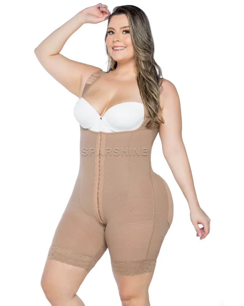 Women Sexy Open Bust Sleeveless Shapewear High Waist Slimming Shaping With Hooks Butt Lifting Flat Abdomen Effect
