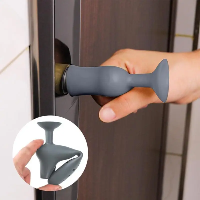 Silicone door handle cover Anti-Collision Door Knob Handle Protector For flat square door handle Anti-static safety door handle