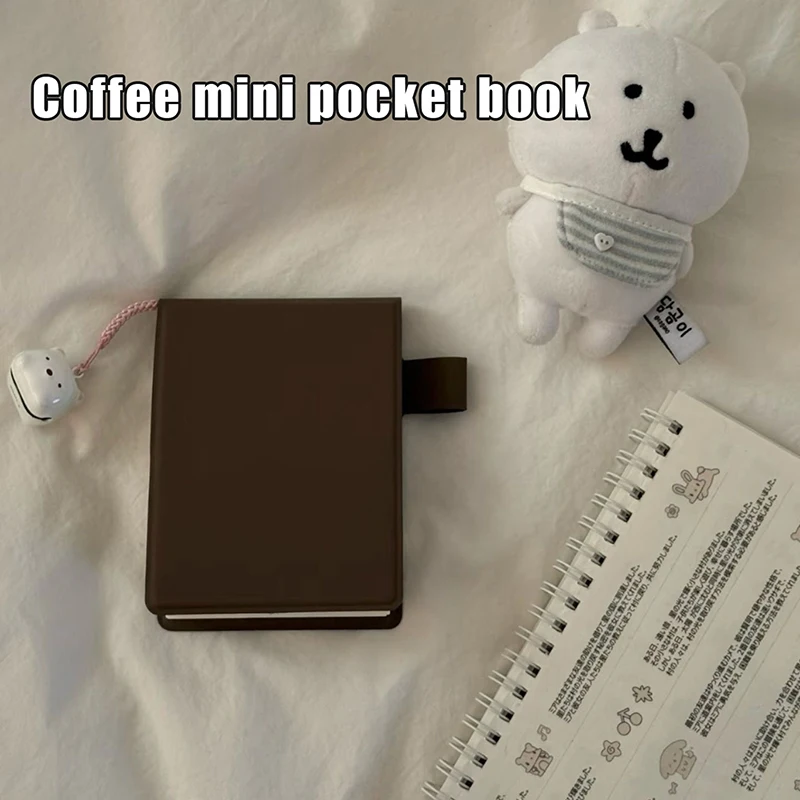 Japanese Style Brown Pocket Book - Simple & Portable Mini Notebook Diary