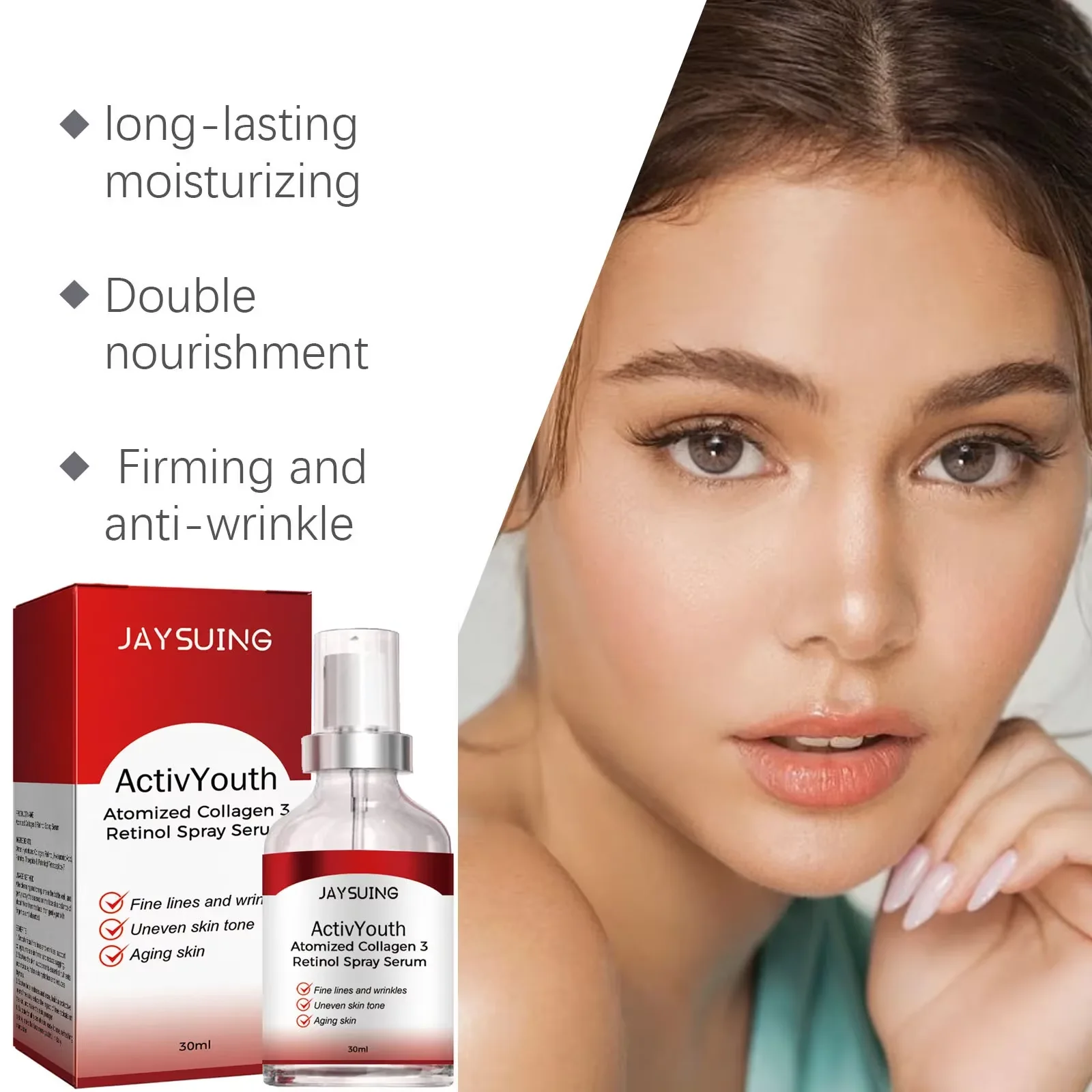 Retinol Essence Collagen Reduces Fine Lines Anti-aging Spray Moisturizes Firm Lifts Tightens Skin Brightens Face Serum Skin Care 3