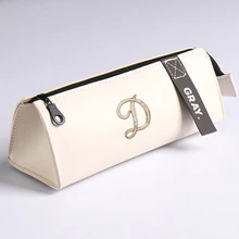 

2022 Pencil Pouch Pen Bag Large Capacity Pencil Case PU Leather Pen Box Storage Bag Student School Office Stationary Supplies