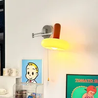 Bauhaus Folding Rocker Arm Wall Lamps Color Memphis Children's Room Lamp Nursery Boys Girls Bedroom Bedside Reading Wall Lights 1