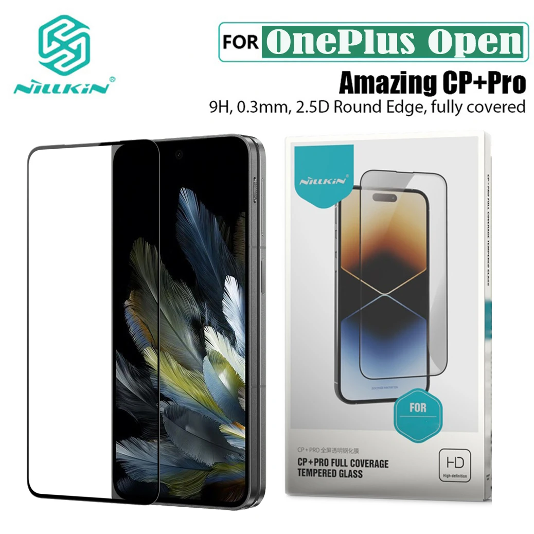 

Nillkin For OnePlus Open Tempered Glass Outer Screen Front Film Amazing CP+PRO Anti-Explosion Screen Protector For One Plus Open