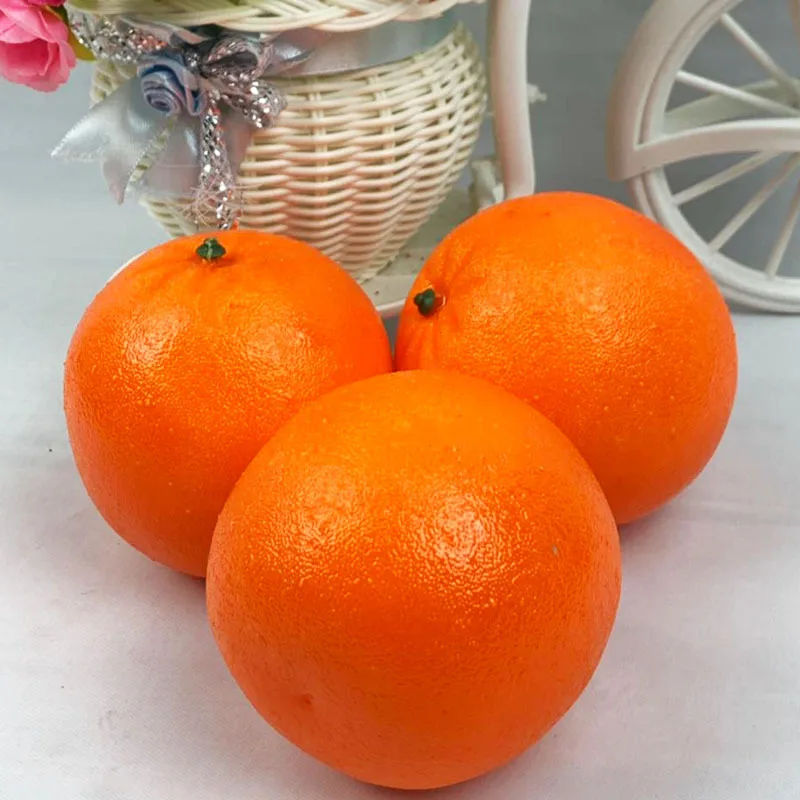 5PCS 8cm Artificial Oranges Home Garden Bedroom Living Room Decoration Festive & Party Supplies Fake Fruits Photography Props Artificial Plants Artificial Flowers Artificial Fruits And Vegetables