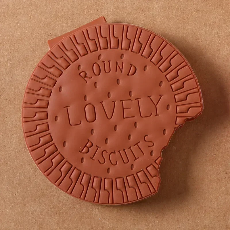 Charming Chocolate Cookie-Shaped Cartoon Notebook - Cute Tearable Handwritten Memo Pads