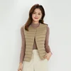 Women Sleeveless Vest New 90% White Duck Down Female Slim Warm Inner Ultra Lightweight Packable Down Liner Jackets 5