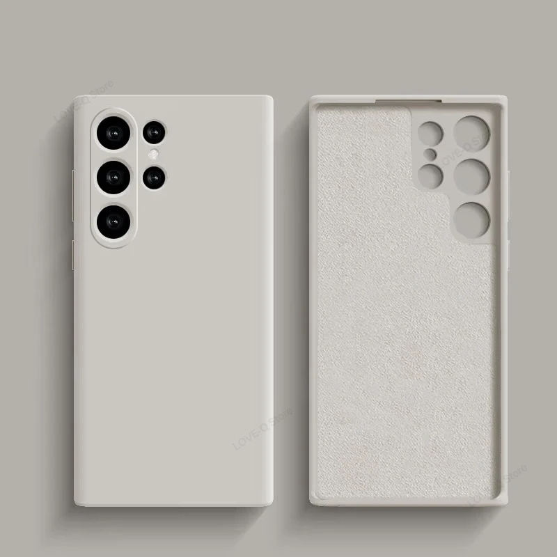 Luxury Liquid Silicone Soft TPU Phone Case - S25 Ultra Plus