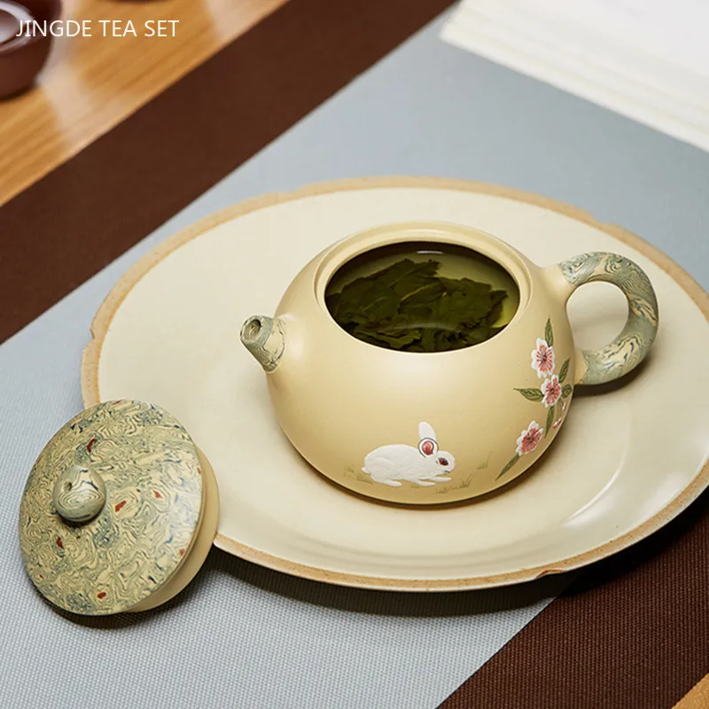 200ml Master Handmade Xishi Tea Pot Boutique Yixing Purple Clay Teapot Custom Beauty Tea Infuser Chinese Zisha Tea Accessories