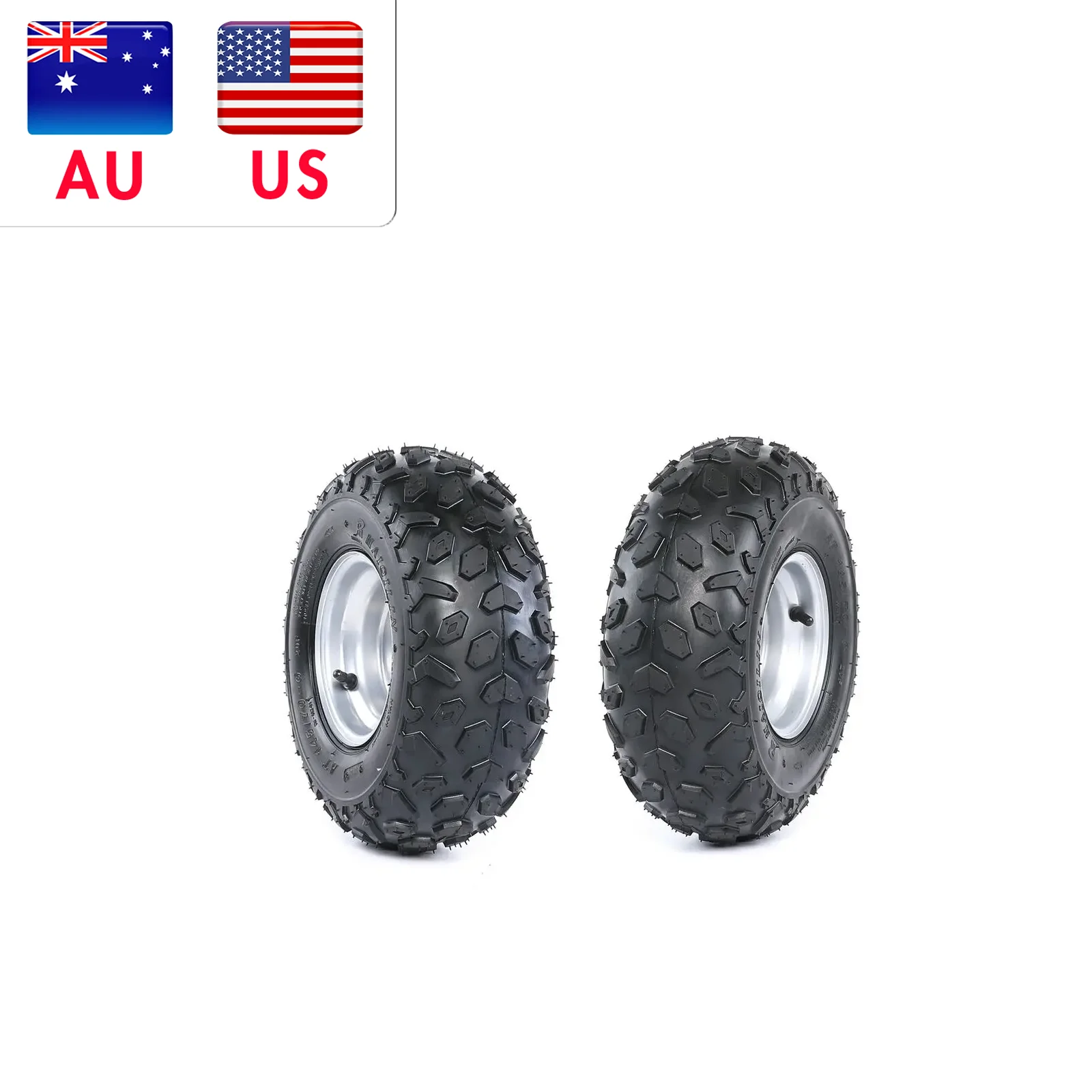 Una Coppia Di Pneumatici E Cerchioni Da 145/70 A 6 Per Quad Atv Buggy Dune Go Kart Roketa Suzuki Lt50 Pneumatici Per Moto