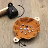 Dice Storage Bag Decorative Tray ,Gifts Dice Bag Tray with Drawstring and Button  for Dices Jewelry Coin 2