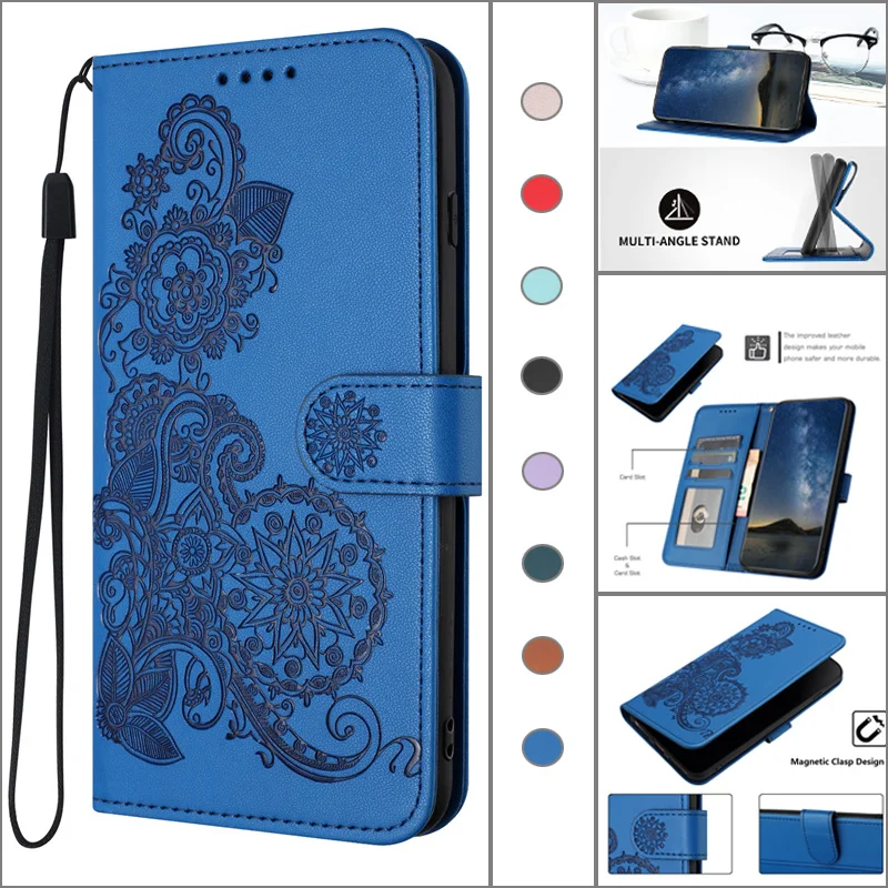 Per Xiaomi Pocophone F1 6.18 "Custodia In Pelle Pu Per Xiaomi Pocophone F1 Poco F1 Custodia A Portafoglio Vintage In Rilievo Flip Stand